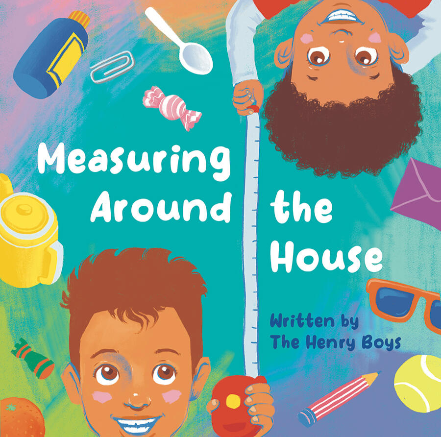 Tiffany's two boys wanted to measure things around the house with their dad's measuring tape. A measuring activity book or a kid-friendly measuring tape was impossible to find, so they wrote and designed one!